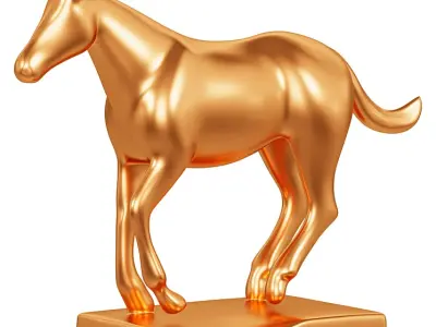 Horse Sculpture 3D model purchase