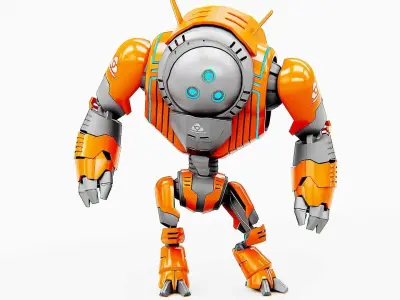 ASTRONAUT BOT HILION Rigged for Unreal Engine - Unity - MIXAMO 3D model