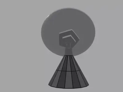 Satellite Low-poly 3D model
