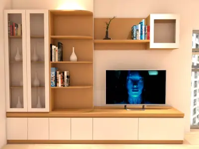apartment tv cabinet design for living room Free 3D model