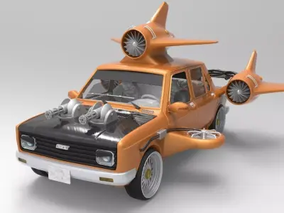 Fiat 128 turbo 3D model