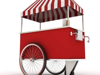Ice Cream Cart 3D model