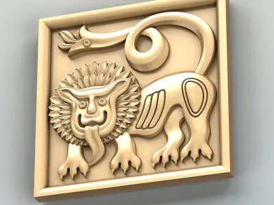 Square rosette 021 3D model