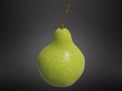 Pear fruit Low-poly 3D model