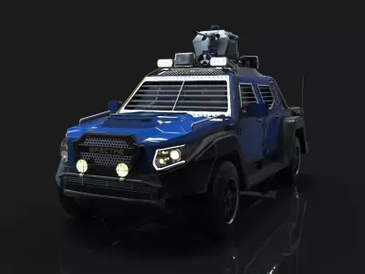 Vehicle spectre  Low-poly 3D model