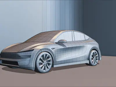 Tesla Model Y 2025 High-Detail 3D Model 3D model