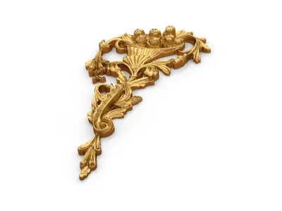 Classic carved decor ornament 356 3D model