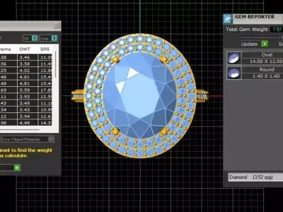 Oval Ring 3D print model