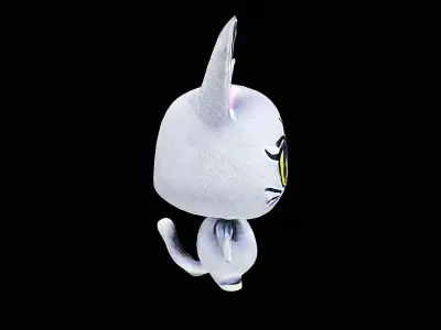 cute cat plushie 3D model