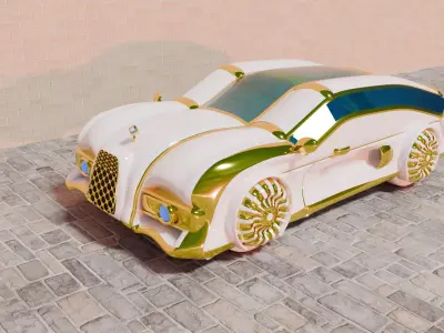 Fantasy car 3D model