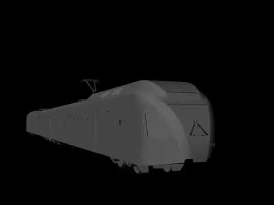 Anime SM5 Commuter Train Free low-poly 3D model