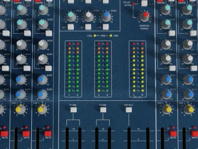 Audio Mixer 3D model