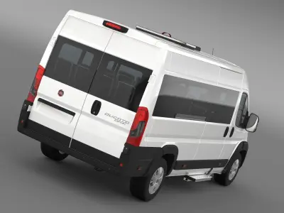 Fiat Ducato Scuolabus 2017 3D model