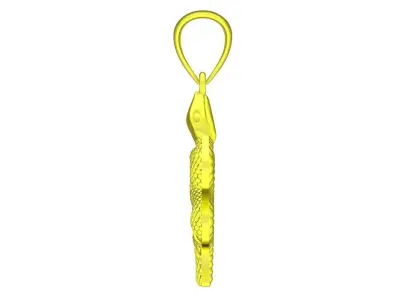Elegant Snake Pendant Jewelry 3D Model  4572 3D print model