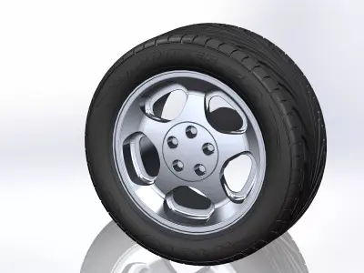 Wheel for scale model of Cobra version of american ponycar 1994 3D print model