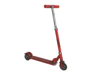 Kick scooter used 3D model