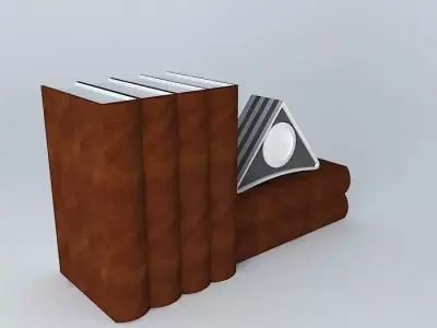 books books stack of Free 3D model