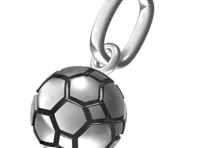 Football Pendant 3D print model