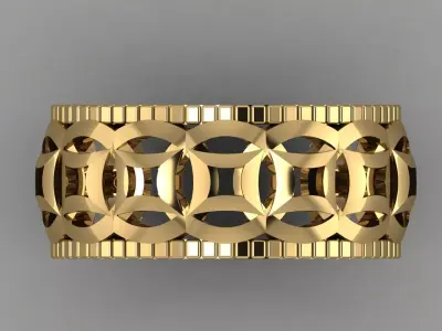 Chinese Gold Ring 3D print model