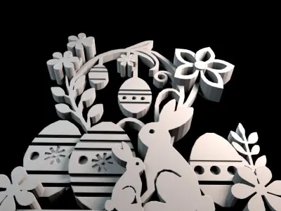 Easter decoration 3D print model
