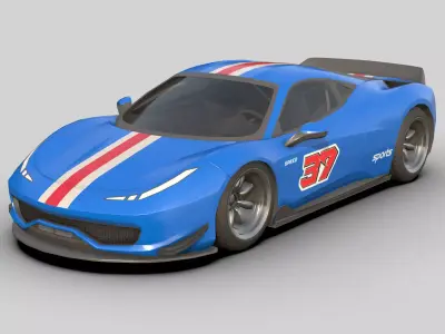  Sport Car 2025 Low-poly 3D model