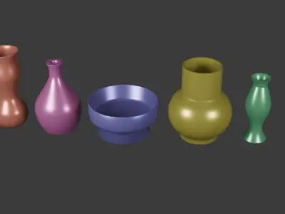 Vase Pack 3D model