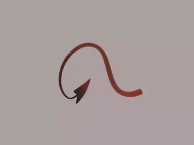 Devils Tail Low-poly 3D model