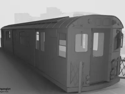 Subway Train Car R36 3D model