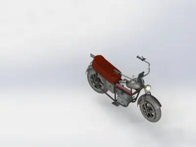 caffee-racer motorcycle 3D model