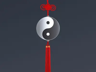 Hanging Feng Shui Yin Yang M 1 3D model