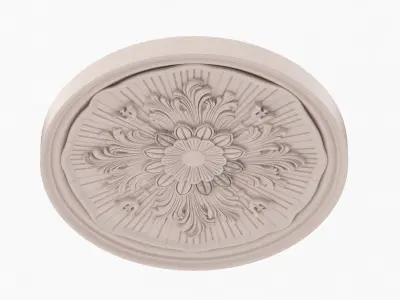 Classic Ceiling Medallion 63 3D model