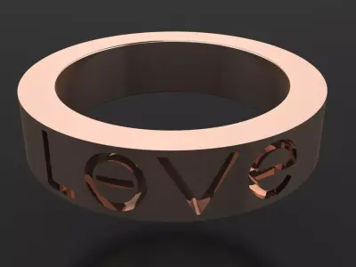 Cartier LOVE Ring Free 3D print model