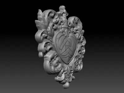 Bas relief Frame 240506 07 3D print model