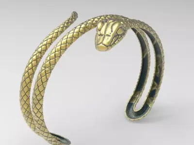 Snake  bracelet   447 3D print model