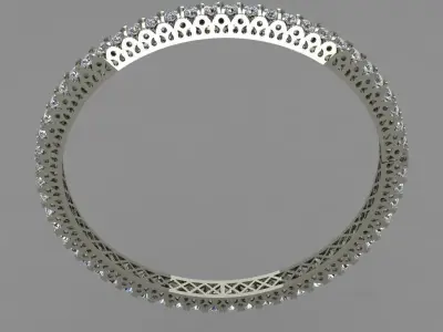  Diamond Bangle 3D Print Model 3D print model
