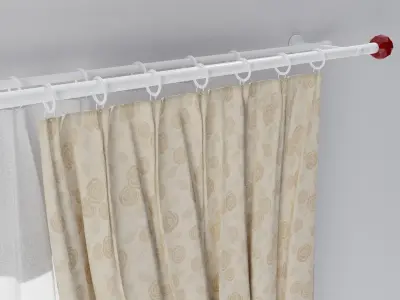 Curtains 01 collection 4 3D model
