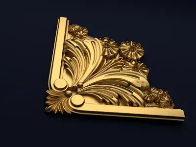 Classic decor ornament v-3D model14 3D model