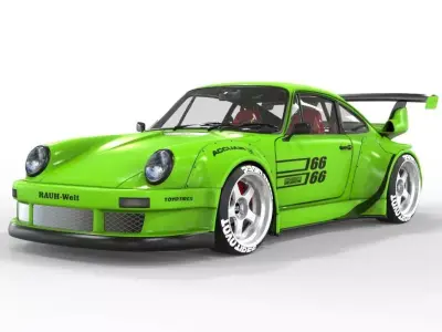 Porsche 911 RWB 3D model