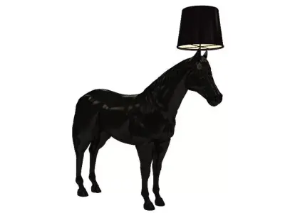 Horse Lamps Low-poly 3D model