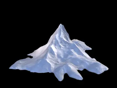 Mount Elbrus mountain 3d Model 3D model