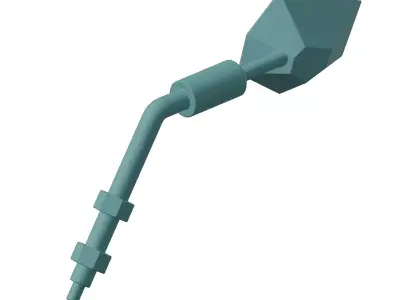 Plastic Motorcycle Mirror Cover Toy 3D model