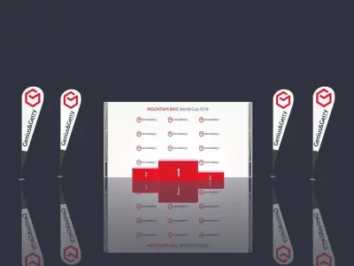 Simple Sport Podium 3D model