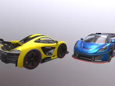 McHandfull mclaren Low-poly 3D model