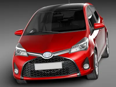 Toyota Yaris SE hatchback 5-door 2015 3D model