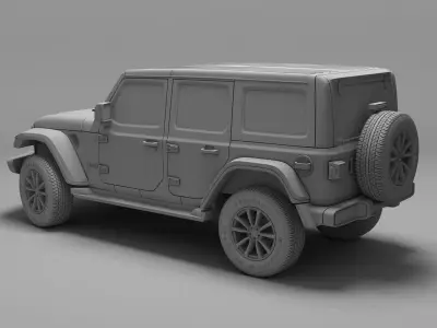Jeep Wrangler Unlimited Sahara 2018 3D model