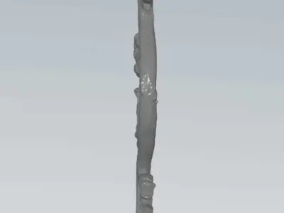 MakeIT Bunch Of Grapes In Branch 3D Model 3D model