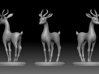 Deer Baby 3d Print model for home decor 3D print model