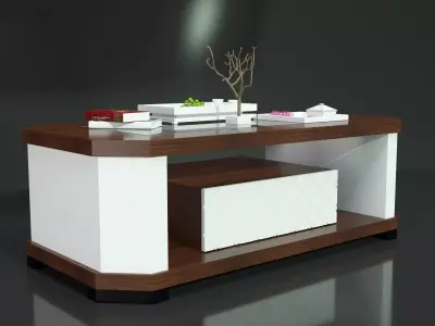 Modern Bold Sofa Table 3D model