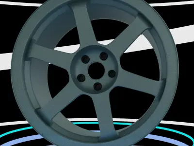 Rays Volk Racing wheel 3D model
