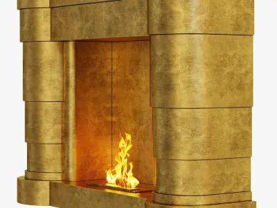 brabbu Brahma Fireplace 3D model